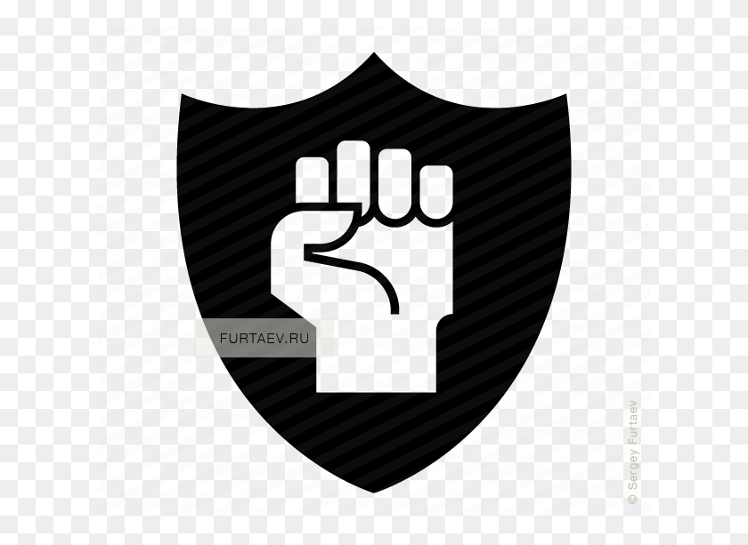 620x553 Fist On Shield Vector Icon - Shield Vector PNG
