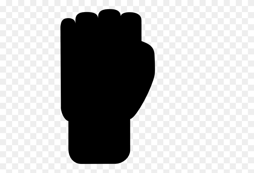 512x512 Fist Silhouette - Fist PNG
