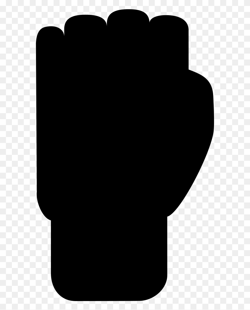 600x981 Fist Silhouette Png Icon Free Download - Black Fist PNG