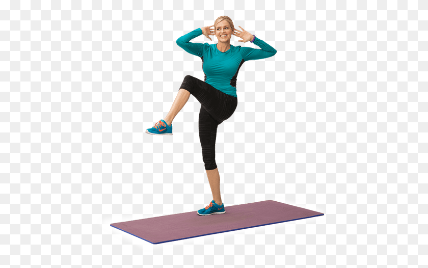 463x466 Fitness Classes Woman - Woman Standing PNG