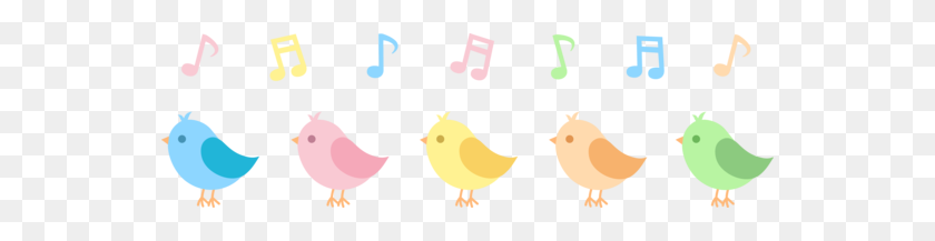 550x157 Five Little Song Birds - Singing Clipart Free