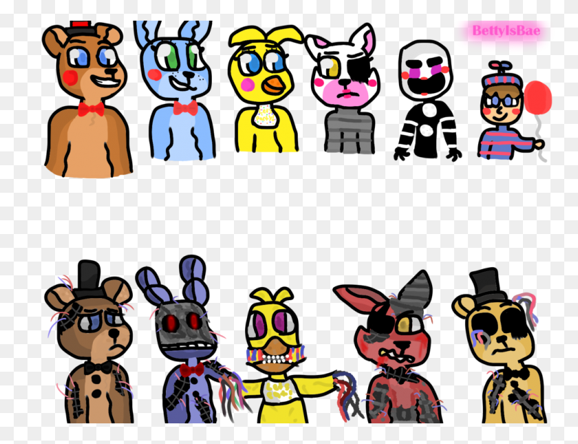 1024x768 Five Nights At Freddy's Crew - Five Nights At Freddys Clipart