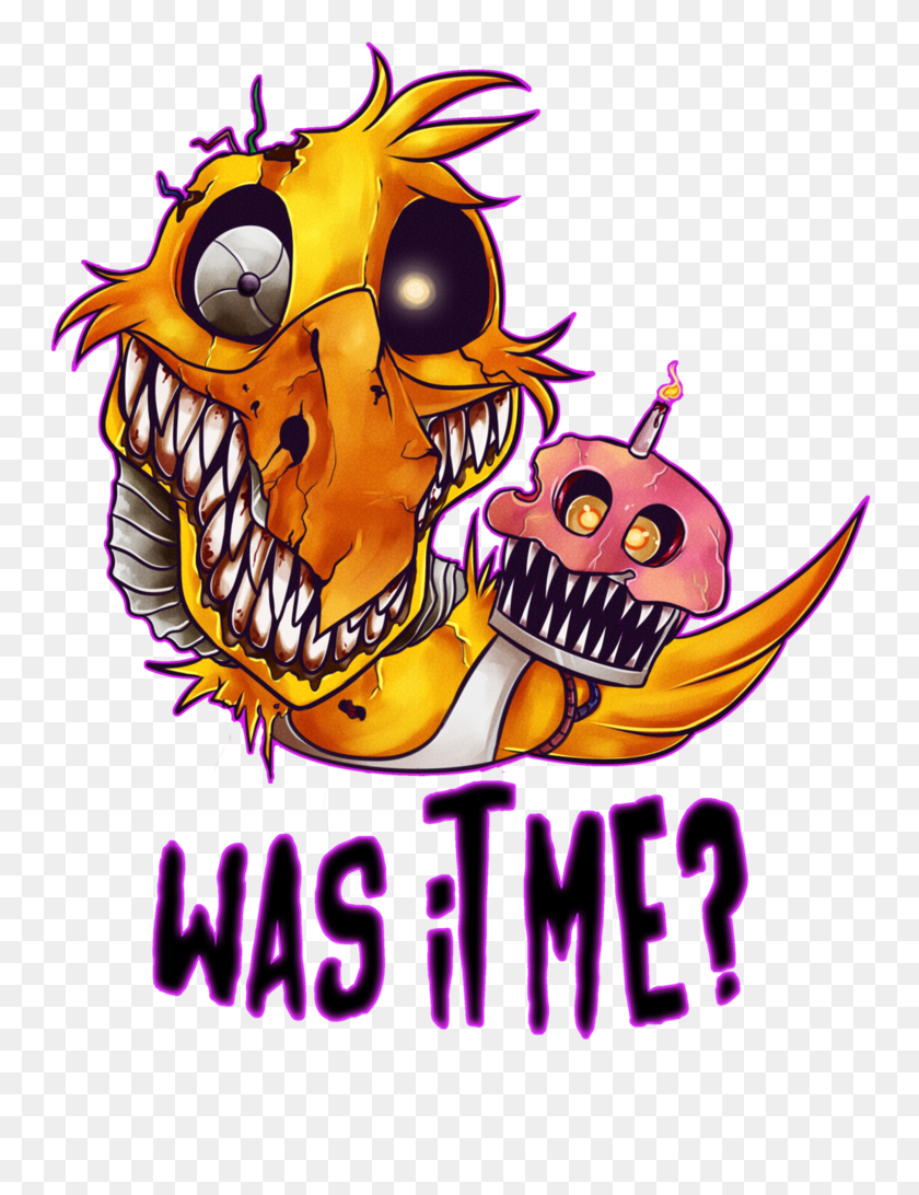 774x1032 Five Nights At Freddy's Nightmare Chica - Five Nights At Freddys PNG