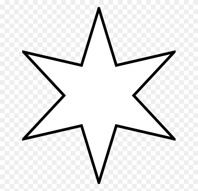 651x750 Пятиконечная Звезда Раскраска Форма Наброски - Книжный Контур Клипарт
