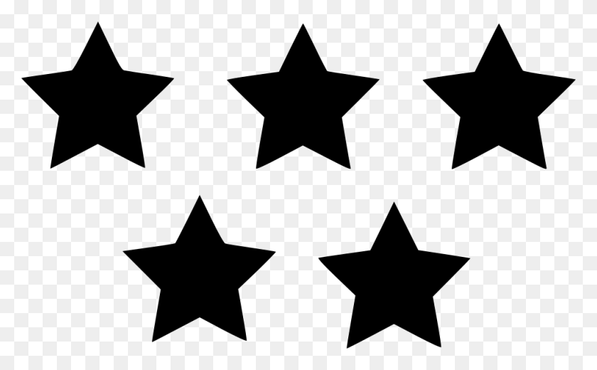 980x578 Five Star Png For Free Download On Ya Webdesign - Five Stars Clipart