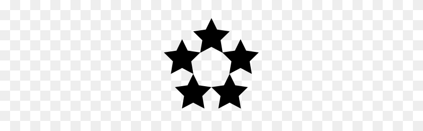 200x200 Five Stars Icons Noun Project - Five Star PNG