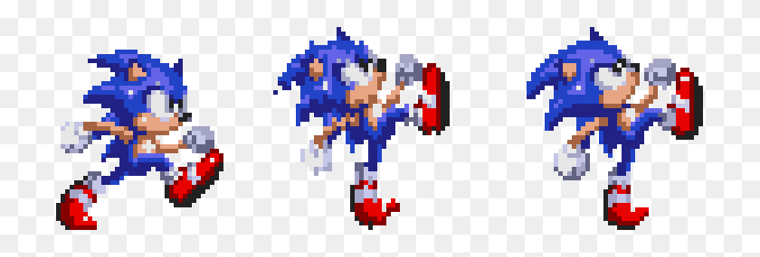 715x225 Arregle Su Pixelart - Sonic Sprite Png