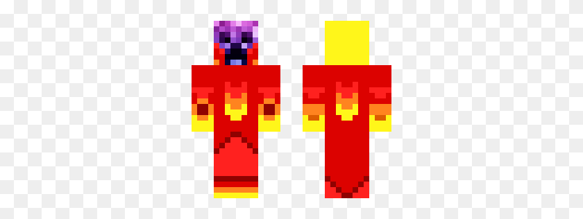 288x256 Fixed Hell Creeper Minecraft Skin - Hell PNG