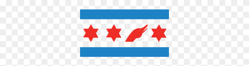 300x164 Флаг Адаптеры Ассоциации Флаг Портленда - Флаг Чикаго Png