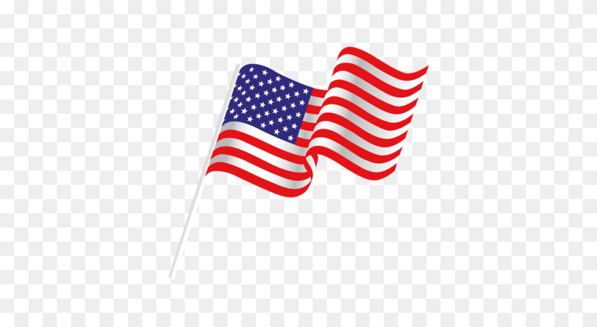 400x400 Флаг Америки На Прозрачном Фоне - Проблемный Американский Флаг Клипарт