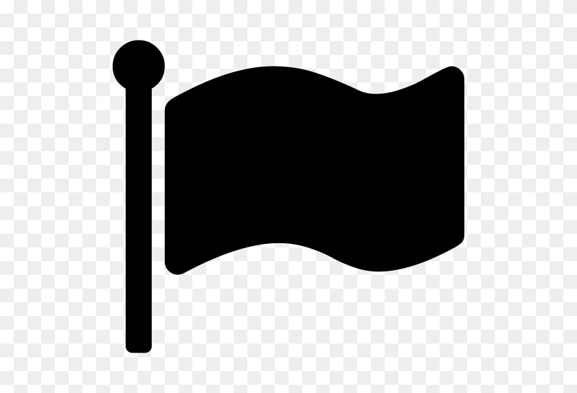 512x512 Bandera De Forma Negra, Bandera Negra, Icono De Bandera Con Formato Png Y Vector - Bandera Negra Png