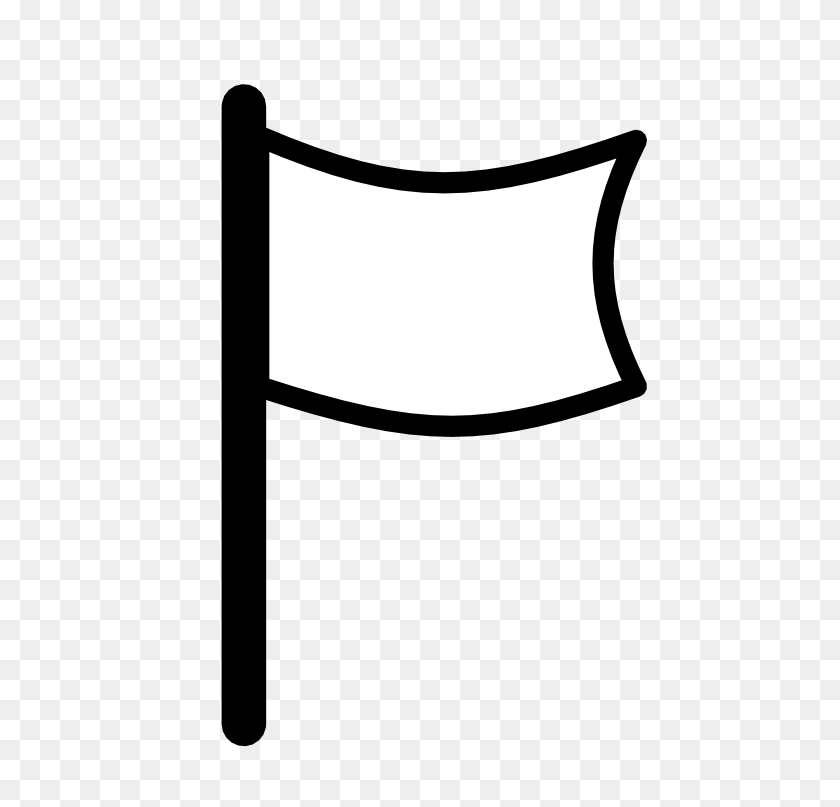 532x747 Flag Clipart Blank Black And White - Blank Clipart