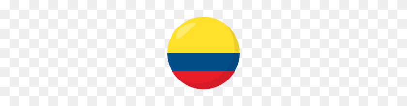 160x160 Flag Colombia Emoji On Emojione - Colombia Flag PNG