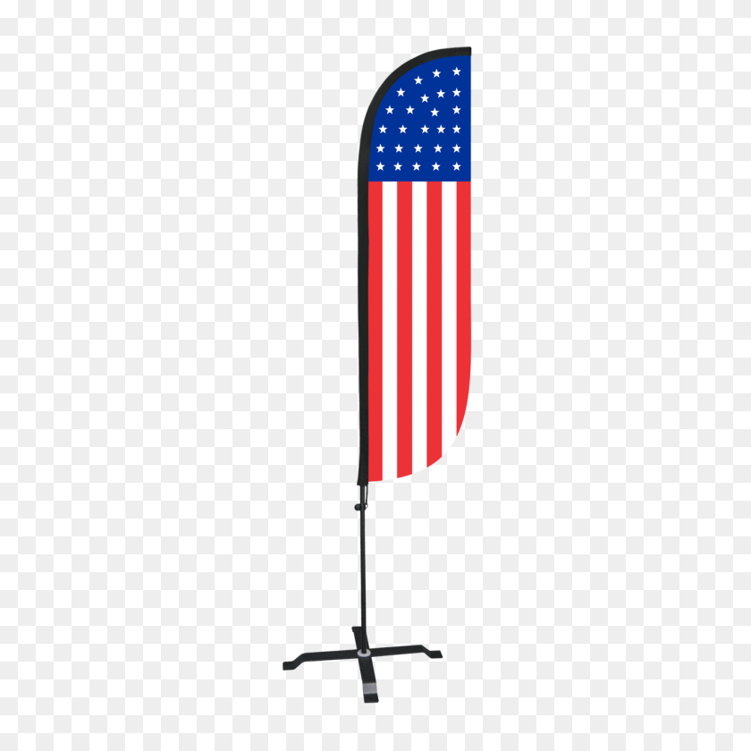 1280x1280 Flag Country Feather Flags - American Flag On Pole PNG