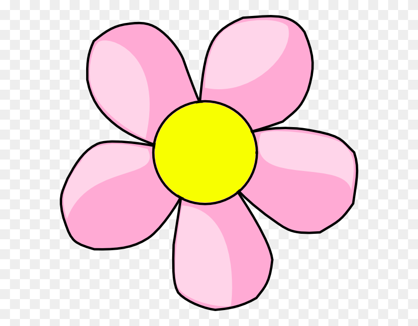 600x594 Flag Days Pink Flower Clip Art Free - Endure Clipart
