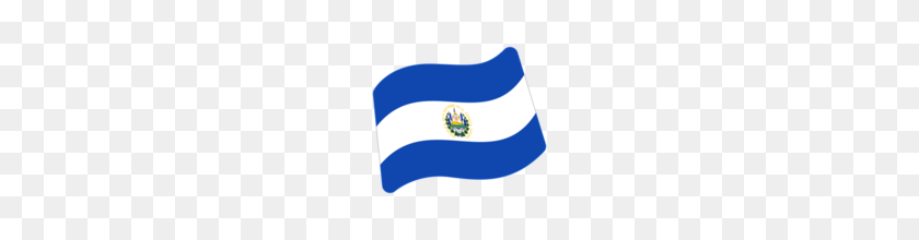 160x160 Flag El Salvador Emoji On Google Android - El Salvador Flag PNG