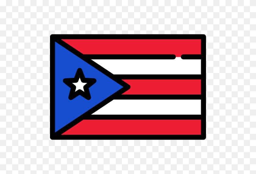 512x512 Флаг, Флаги, Нация, Мир Пуэрто-Р, Значок Страны - Флаг Пуэрто-Рико Png