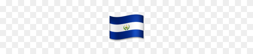120x120 Flag For El Salvador Emoji - El Salvador Flag PNG