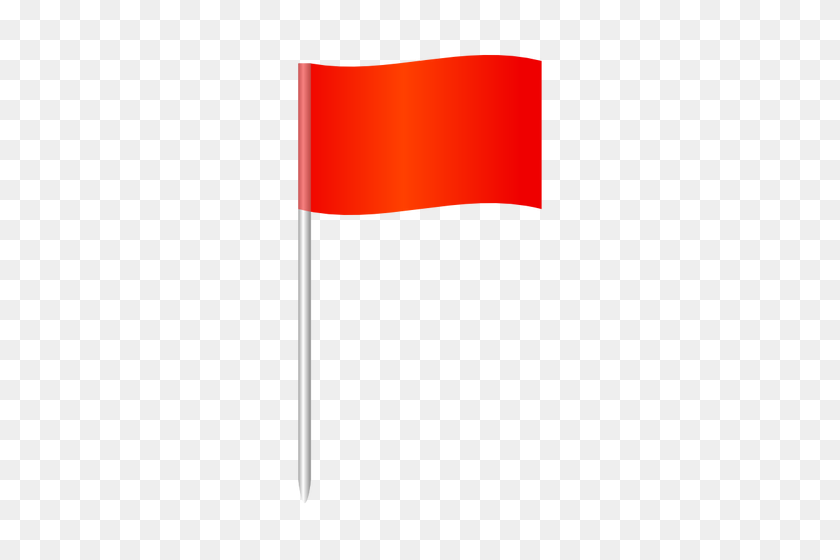 500x500 Bandera Gratis Clipart - Bandera Roja Png