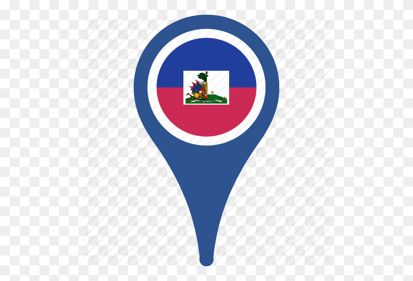 512x512 Flag, Haiti, Haiti Flag Pin, Map, Pn - Haiti Flag PNG
