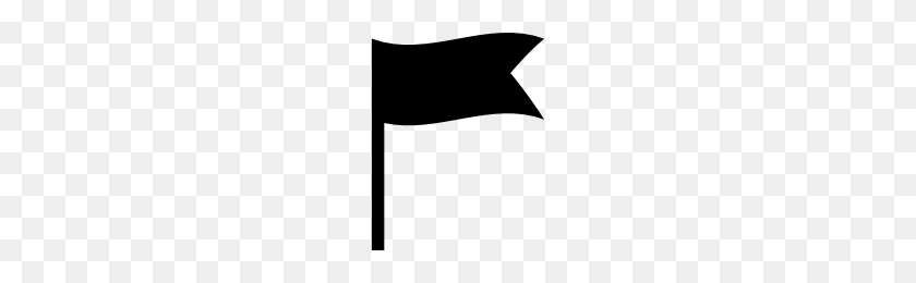 200x200 Flag Icons Noun Project - Black Flag PNG