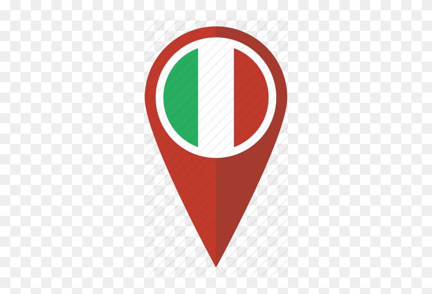290x512 Флаг, Италия, Расположение, Карта, Значок, Значок Указателя, Италия - Флаг Италии Png