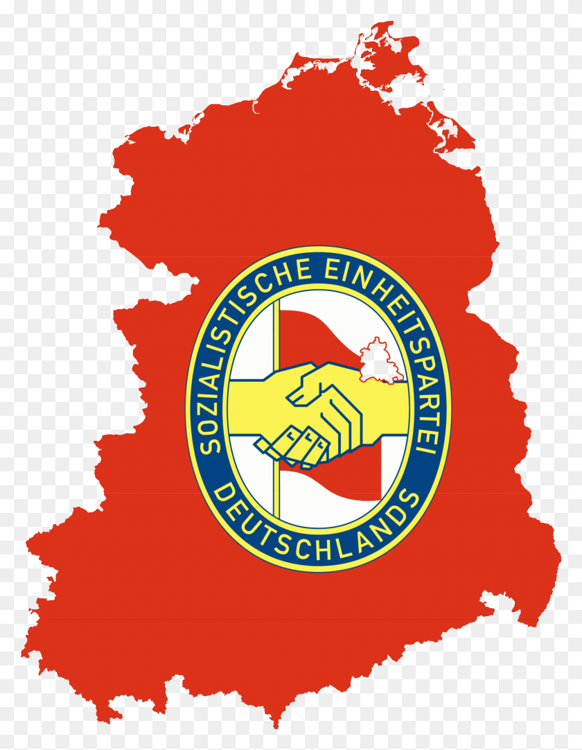 2000x2621 Mapa De La Bandera De Alemania Oriental - Alemania Png