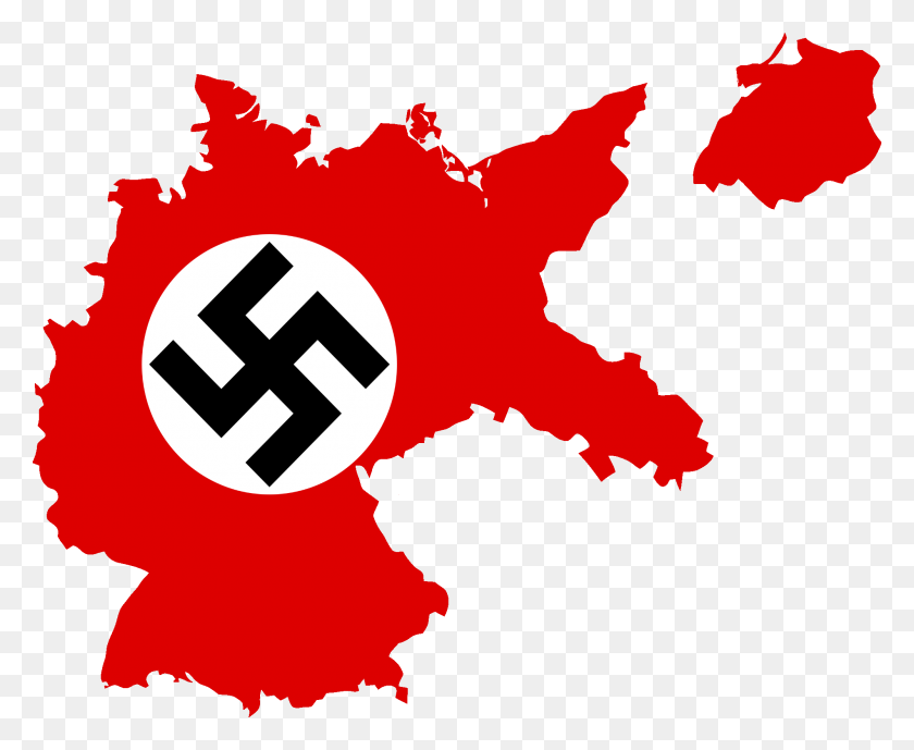 2000x1615 Mapa De La Bandera De Alemania - Bandera Nazi Png