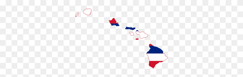 320x209 Флаг Карта Гавайев - Гавайские Острова Png
