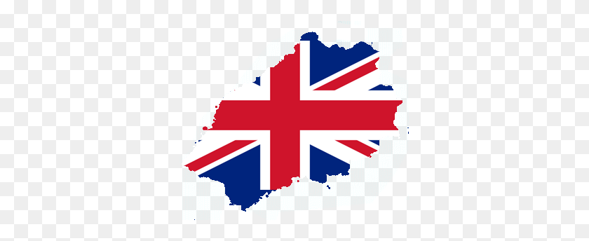 327x284 Mapa De La Bandera De Santa Elena Reino Unido - Bandera Del Reino Unido Png