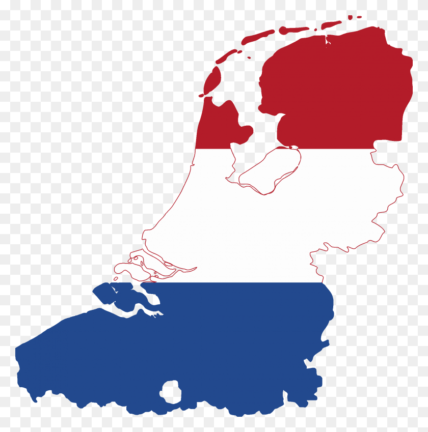2000x2025 Flag Map Of The Dutch Language - World Map Vector PNG