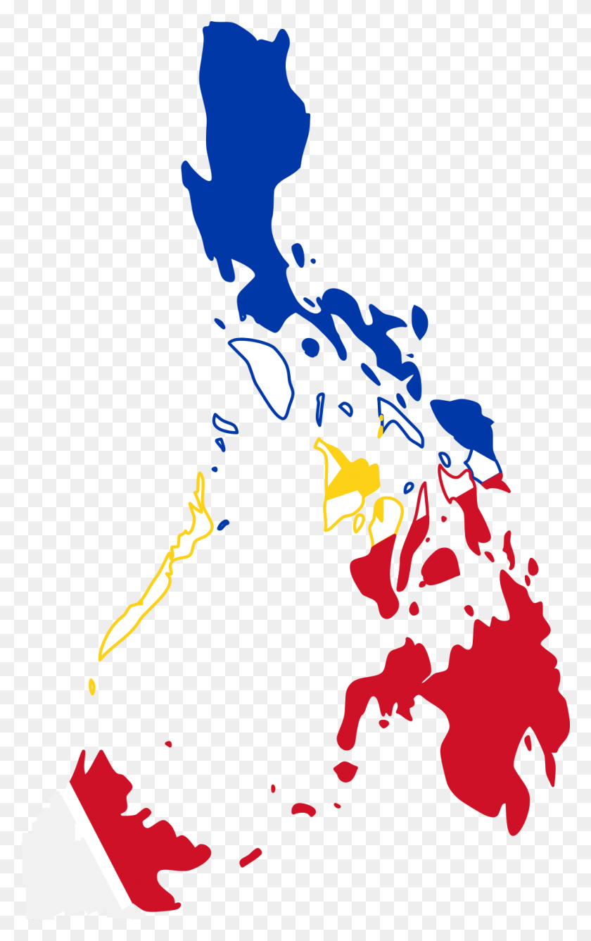 1000x1636 Карта Флага Великих Филиппин - Филиппины Клипарт