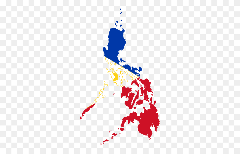 279x480 Mapa De La Bandera De Filipinas - Filipinas Png