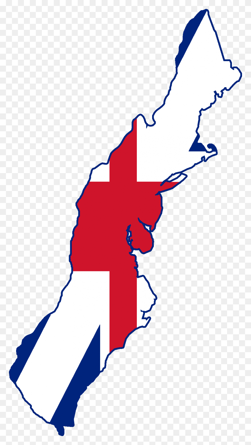 946x1736 Flag Map Of The Thirteen Colonies - Blank Flag PNG