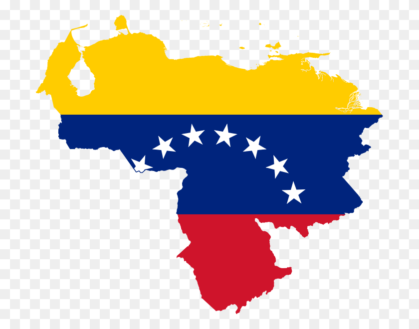 696x600 Flag Map Of Venezuela - Venezuela Flag PNG