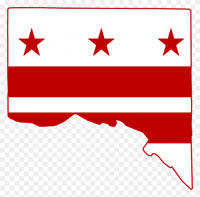 1834x1804 Mapa De La Bandera De Washington Dc - Washington Dc Png