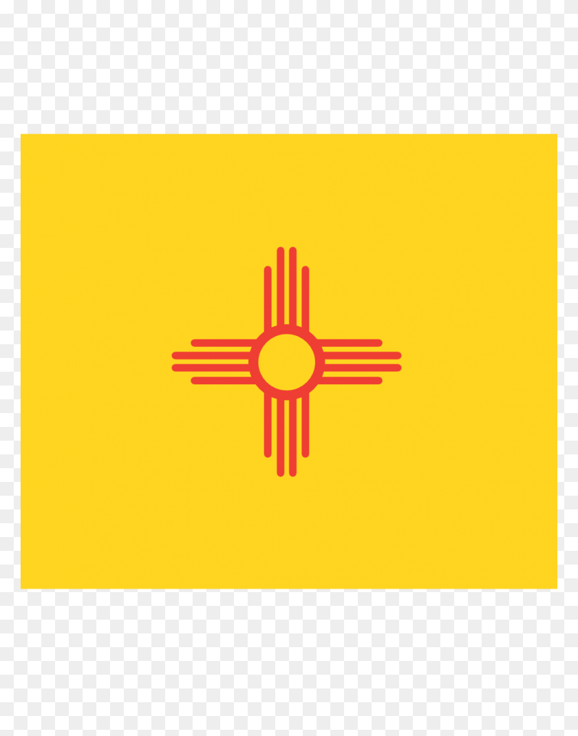999x1293 Флаг Нью-Мексико - Нью-Мексико Клипарт