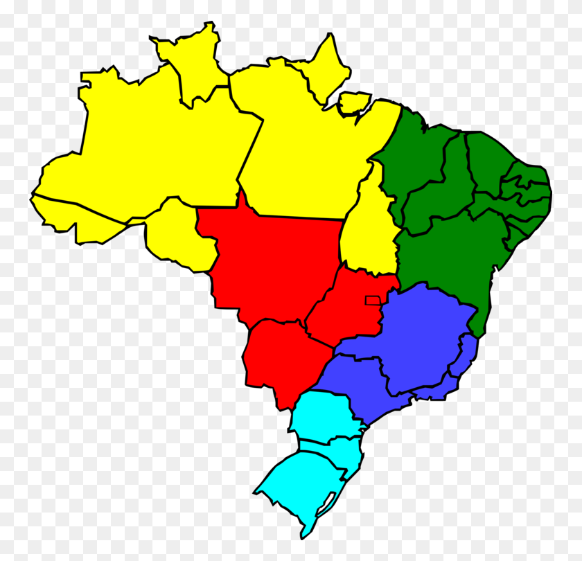 755x750 Флаг Бразилии Векторная Карта - Векторная Карта Мира Png