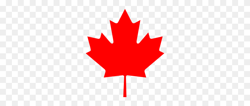 264x298 Flag Of Canada Leaf Clip Art Free Vector - Canada Clipart
