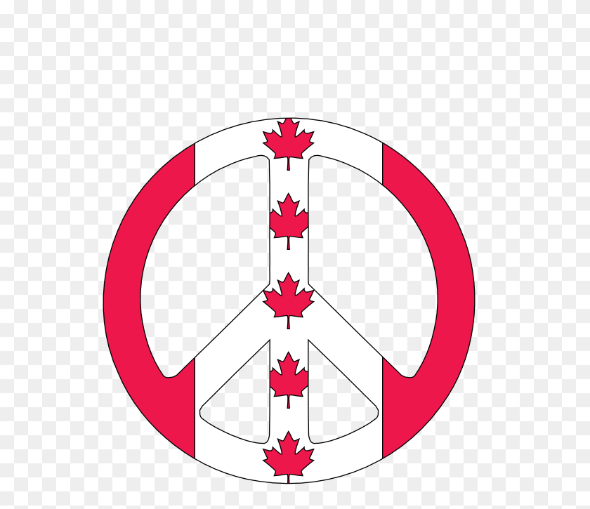 555x665 Flag Of Canada Treaty Of Ghent Peace Symbols Clip Art - Canada Clipart