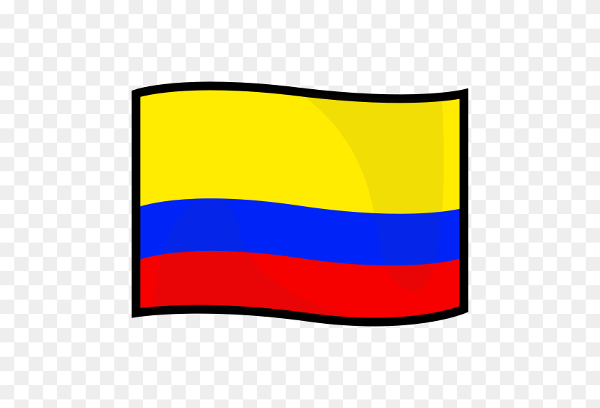 512x512 Flag Of Colombia Emoji For Facebook, Email Sms Id - Colombian Flag PNG