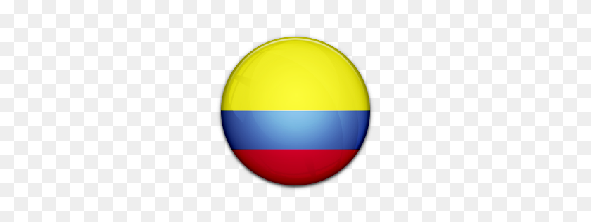 256x256 Flag Of Colombia Icon - Colombia Flag PNG