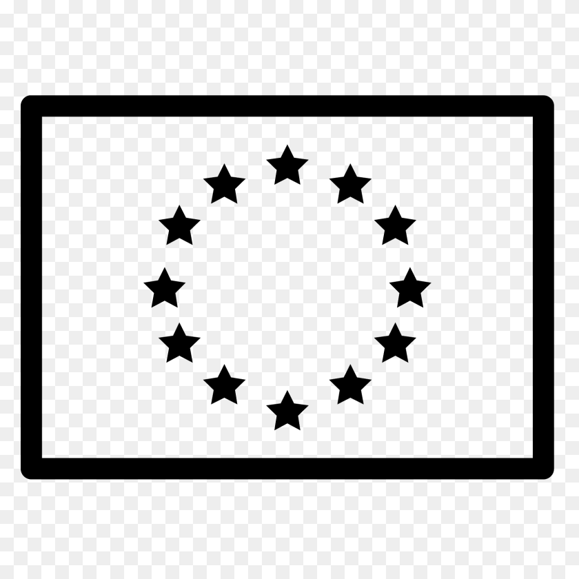 1600x1600 Значок Флаг Европы - Маленькая Звезда Png