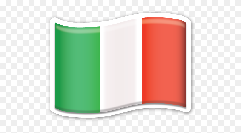 529x404 Flag Of Italy Emojis Emoji Stickers, Emoji, Flag - Korean Flag Clipart