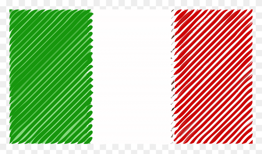 2400x1333 Флаг Италии Линейные Иконки Png - Флаг Италии Png