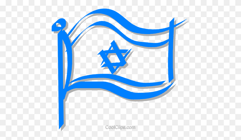 480x431 Flag Of Jerusalem Royalty Free Vector Clip Art Illustration - Jerusalem Clipart