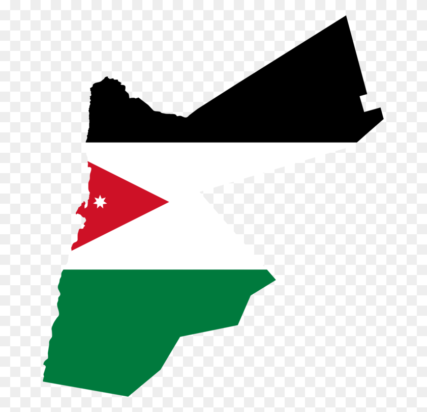 671x749 Flag Of Jordan National Flag Map - Jordan Clipart