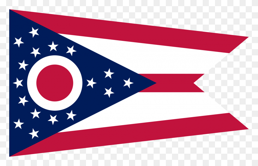 2000x1231 Flag Of Ohio - Flag PNG