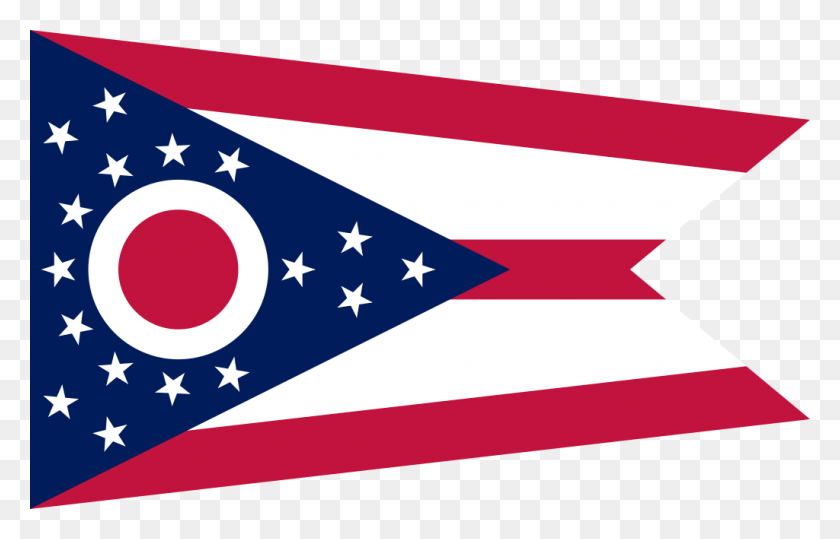 1024x630 Flag Of Ohio - Ohio State PNG