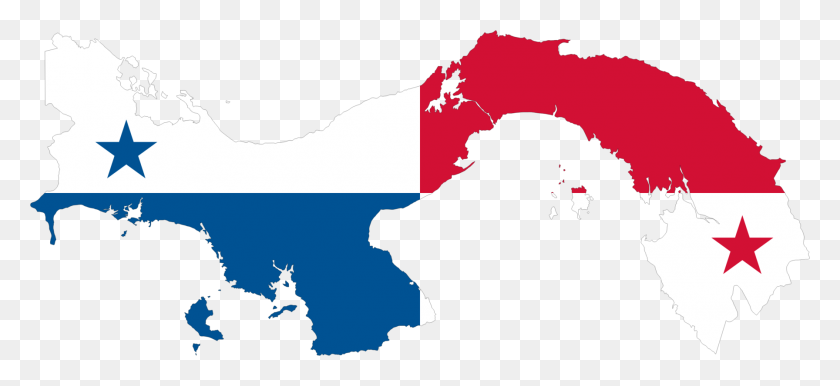 1792x750 Флаг Панамы Карта Национальный Флаг - Панама Клипарт